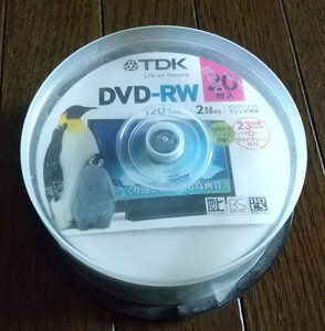 【新品】CMC製 TDK DVD-RW CPRM対応 4.7GB 120分 速度1~2X 19枚 (CMCW02)