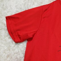 PUMA　プーマ　シャツ　半袖　ビッグプリント　赤　スポーツウェア_画像5