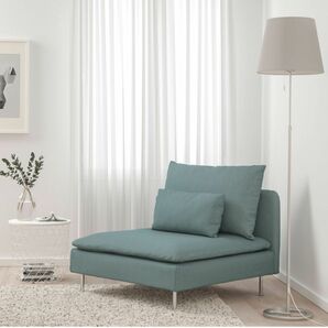 お洒落空間!人気完売ターコイズブルーカラー ソファ IKEA イケア ソーデルハムン