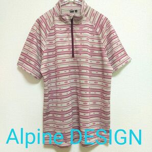 新品 Alpine DESIGN アルパインデザイン ハーフジップ 半袖シャツ Mサイズ