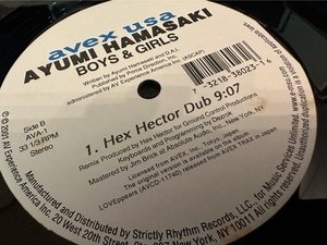 12”★浜崎 あゆみ / Ayumi Hamasaki / Boys & Girls (Hex Hector Remixes) / ハウス・ミックス！