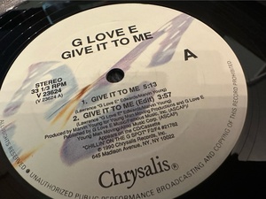 12”★G Love E / Give It To Me / Smooth / クラシック！