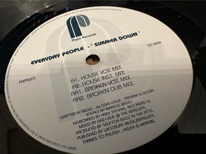 12”★Everyday People / Simmer Down / ディープ・ヴォーカル・ハウス！