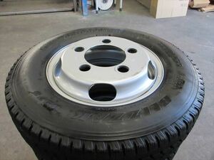 送料無料　スタッドレス　195/75R15　BS　W979　18年　ダイナ　トヨエース　デュトロ　THB15×5J　5穴　現状美品　6本セット