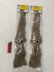 tachi leather blind * curtain tassel * beige group [ new goods unused ] dead stock *M size *2 collection 4 pcs set ①