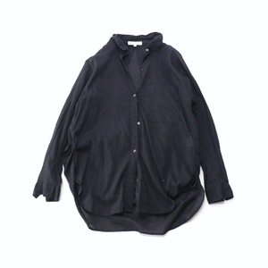 < prompt decision >Comme ca Mature( Comme Ca inset .a) cotton blouse F black 