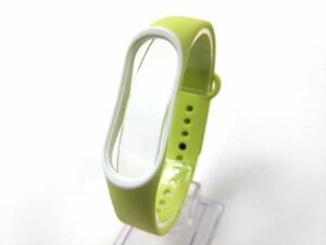 Xiaomi Mi BAND 3 交換バンド ベルト イエローXホワイト