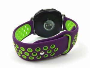  sport band for exchange wristwatch belt silicon strap purple X green 20mm