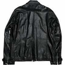 AW2003 DOLCE&GABBANA BIKER JACKET ドルチェ&ガッバーナ レザージャケット_画像2