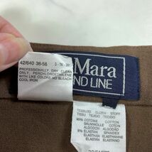 マックスマーラウィークエンド ひざ丈スカート 綿 茶色MaxMara WEEKEND LINE コットン ブラウン 36 C5631_画像6