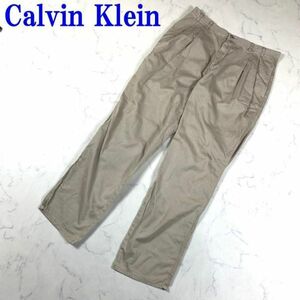 カルバンクライン チノパン 綿 コットン ベージュ Calvin Klein 36 C5798