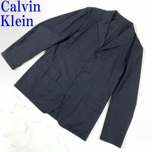カルバンクライン シャツジャケット 黒ブラック Calvin Klein M ウール混 C6036