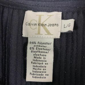 カルバンクラインジーンズ 半袖ハーフジップトップス ネイビーCalvin Klein Jeans 袖プリント カジュアル スポーツ ポリエステル L C6727の画像7