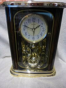 ◆中古 動作品 SEIKO 高級感のある置き時計 日本製 クォーツ◆