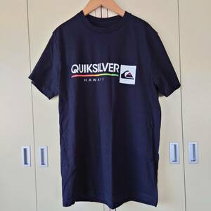 クィックシルバーQuiksilver　アメリカ発アパレルスポーツブランド　古着半袖Tシャツ　М　コットン ブラック　24-6H1921