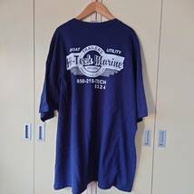 JERZEES(ジャージーズ)　 US古着 半袖Tシャツ 2XL【大きいサイズ】ネイビー　コットン混　　　　109-6H2619_画像2