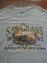  KICK BACK Relax【 US古着 大きい半袖Tシャツ 】 colorグレー 3XLサイズ 綿【 SAW GRASS river tours1962 】　699-4G2703_画像5