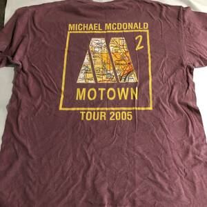 中古 USサイズL Michael McDonald マイケル・マクドナルド 2005 Motown Two ツアーTシャツ メンズ 男性 Tシャツ 