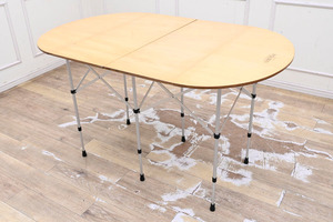 IG09 スノーピーク SNOW PEAK フォールディングテーブル オーバル 折り畳み 木製テーブル キャンプ用品 アウトドア