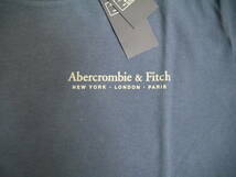 【新品・未使用・タグ付】Abercrombie&Fitch　アバクロ　半袖Tシャツ　本物正規品　サイズM　NAVYBLUE　バラプリント_画像4