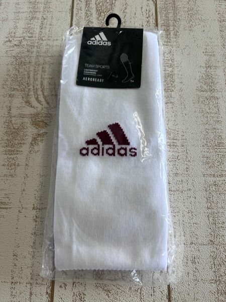 adidas サッカーソックス　MIADISOCK 18 ホワイト色【25－27センチ】