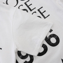 HELMUT LANG ヘルムートラング アップサイドダウン ロゴ Tシャツ トップス ユニセックス メンズ コットン ホワイト 白 XS_画像5