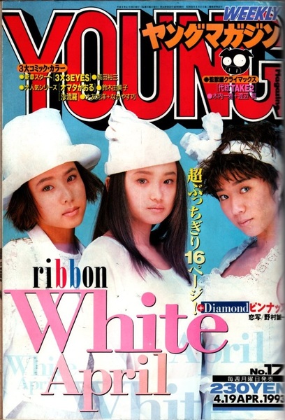 ヤングマガジン1993年4月19日号 No.17 ribbon 佐藤愛子 永作博美 松野有里巳「DO-P-KAN」しげの秀一 「座敷女」望月峯太郎 楠みちはる