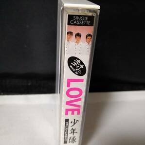 T5361 カセットテープ 少年隊 封印LOVE  フォトカード3枚入りの画像3