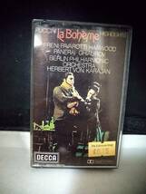 Ｔ5614　カセットテープ　プッチーニ『ラ・ボエーム』（PUCCINI - La Bohme）, KARAJAN , BERLIN PHIL_画像1