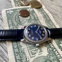 【レトロなデザイン】★送料無料★ フォルティス FORTIS メンズ腕時計 ブルー 手巻き ヴィンテージ アンティーク_画像5