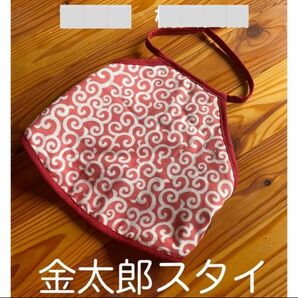 ハンドメイドスタイ　金太郎　スタイ　吸収力抜群 よだれかけ　腹掛け　夏 ハンドメイド 唐草模様