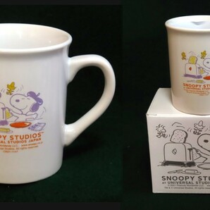 スヌーピー マグカップ 「ポップアップトースター」ニッセイｘUSJ ユニバーサル スタジオ ジャパン 陶器製 （非売品 ）1個 箱付きの画像1