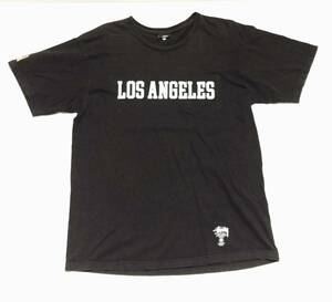 LOS ANGELS | stussy pocket Tシャツ ステューシー ワールドツアー 都市モデル 黒XL ワッペン LA