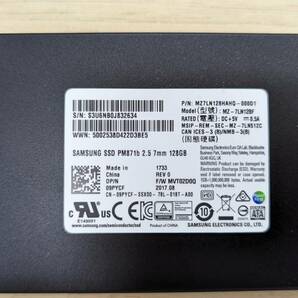 SAMSUNG SSD PM871b 128GB 32735時間 134回 2634の画像1