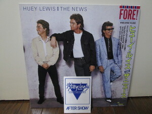 盤質A 初回バックステージパスステッカー付 国内盤には Power of Love 収録 Fore! [Analog] ヒューイ・ルイス Huey Lewis & The News