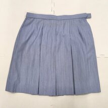 A950 (中古) 女子学生服 スカート 1点 /W81/丈53/8箱/Predichant/水色ストライプ/夏用/夏服/制服/学生服/女子学生/大きめ/大きいサイズ_画像1