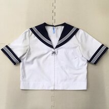 (S)A890(中古)埼玉方面 女子学生服 5点セット /160A/165A/W69/セーラー/ジャンパースカート/スカート/スカーフ/スクールパール/制服/卒業生_画像4