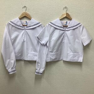 (Y)I190 (中古) 山形県 山形市立 第三中学校 セーラー服 2点セット /175A/セーラー/紺2本/TOMBOW/夏服/合服/制服/女子学生/学生