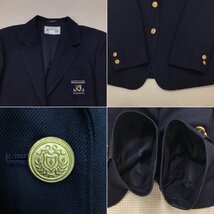 O318 (中古) 兵庫県 東はりま特別支援学校 女子学生服 3点セット /160A/L/W66/ブレザー/スカート/ブラウス/冬用/女子学生/制服/学生服_画像3