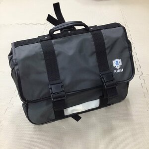 OT710 (箱)(中古) 栃木県 宇都宮市立鬼怒中学校 スクールバッグ /学校指定/通学/鞄/リュック/グレー/中学校/学生服/女子生徒/卒業生品