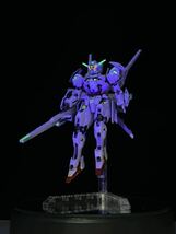 HG ガンダムキャリバーン 塗装済 完成品 機動戦士ガンダム 水星の魔女 ガンプラ 蛍光 マスキング_画像3