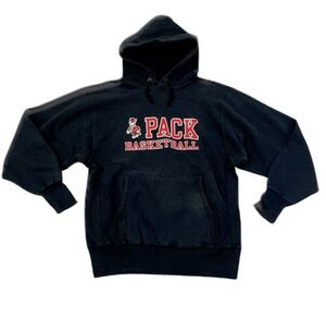 90’s 米国製 チャンピオン リバースウィーブ フーディ パーカ Champion REVERSE WEAVE NCSU PACK ウルフパック マスコット XL [ta-0835]