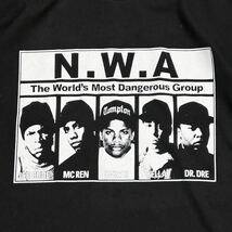 N.W.A Tシャツ Lサイズ ブラック 黒 ALSTYLE アルスタイル ヒップホップ ストリート イージーイー アイスキューブ ドクタードレー 90年代_画像4