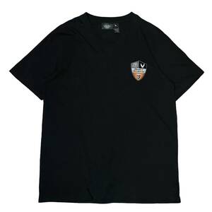 USA製 00’s Harley Davidson ハーレーダビッドソン Tシャツシャツ XLサイズ ブラック Vネック ワンポイント ロゴ プリント 2014年製