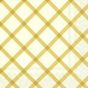 【即決】ペーパーナプキンバラ売り1枚から ランチサイズ 【マリメッコ QUILT】クリーム×ゴールド