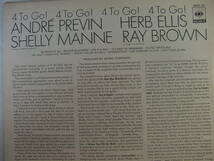 ANDRE PREVIN アンドレ・プレビン / 4 TO GO! - Shelly Manne シェリー・マン - Ray Brown レイ・ブラウン - Herb Ellis ハーブ・エリス_画像3