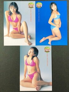 松坂 紗良　BOMB 2000　3枚セット　水着 グラビア アイドル トレカ トレーディングカード
