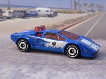 即決☆☆ルース 現物 LAMBORGHINI COUNTACH PACE CAR POLICE 　ホットウィール Hot Wheels　定形外発送可☆_画像2