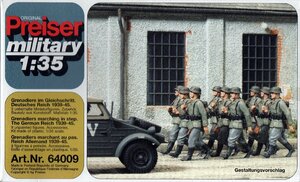 足並みを揃えて行進する擲弾兵 ドイツ帝国 1939-45 1/35 プライザー