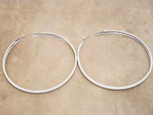  Citroen *2CV head light aluminium ring 2 piece set 